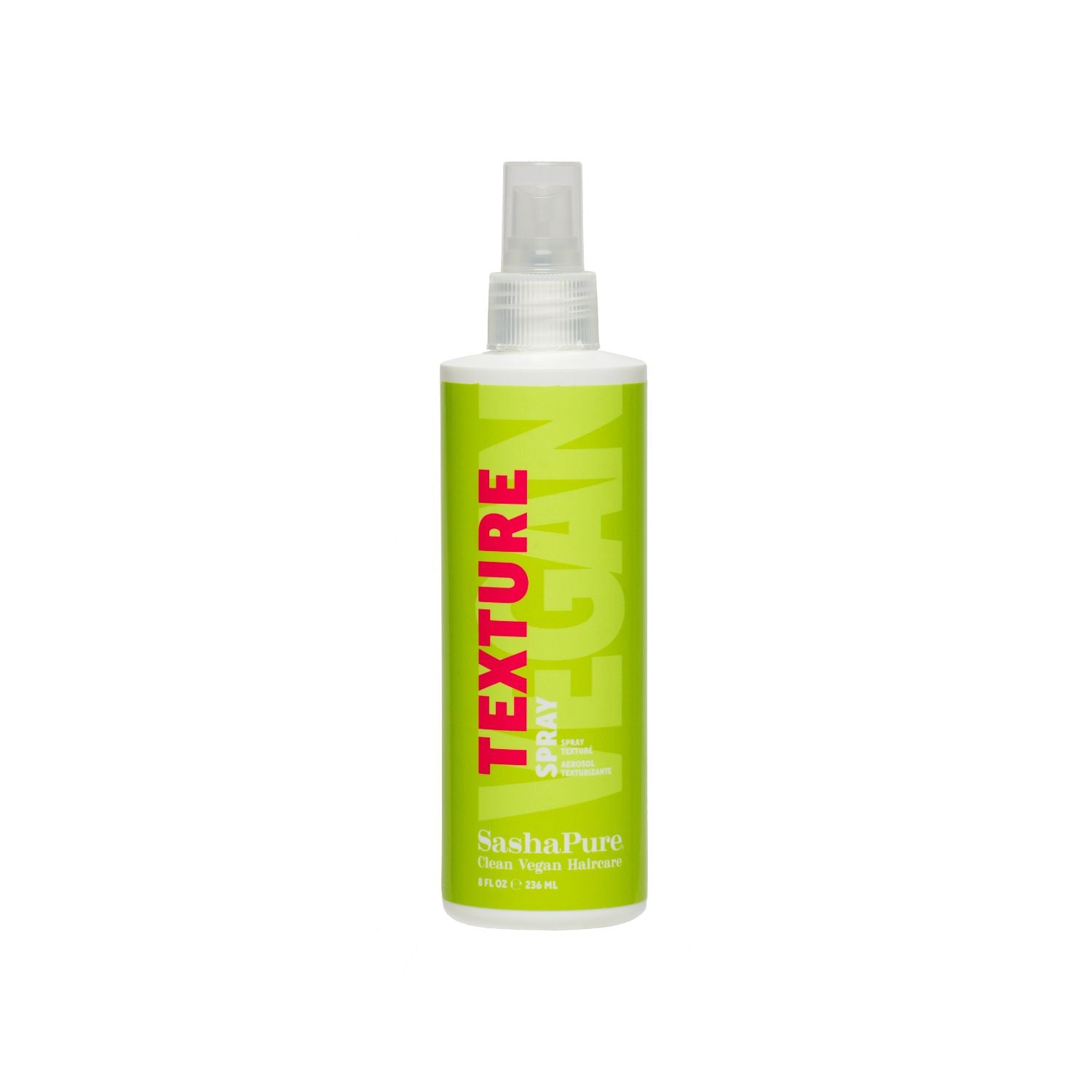 Bottle of spray to add texture to hair.